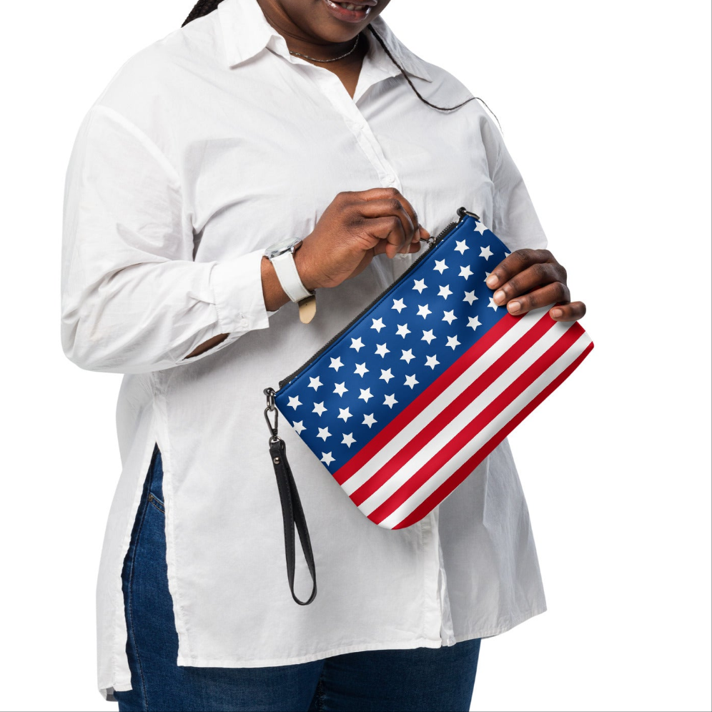 USA American Flag Patriotic Stars and Stripes Crossbody Bag