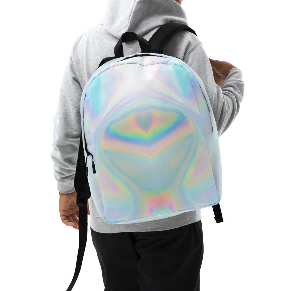 Holographic Fairy Eye Minimalist Backpack
