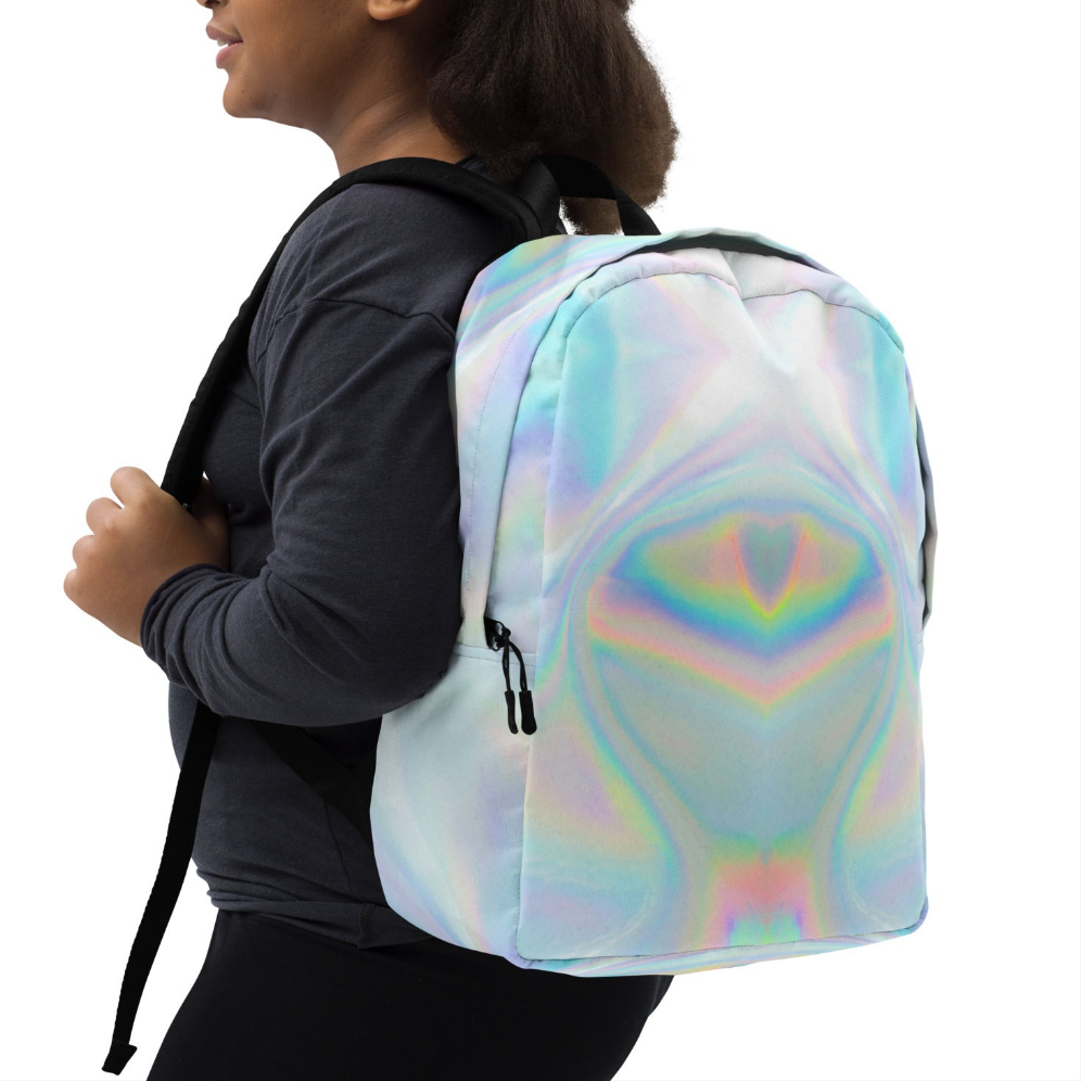 Holographic Fairy Eye Minimalist Backpack