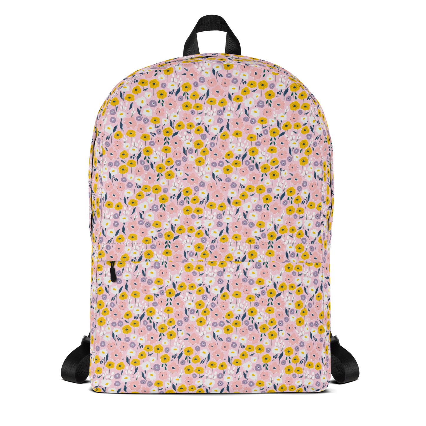90s Pink & Yellow Floral Backpack