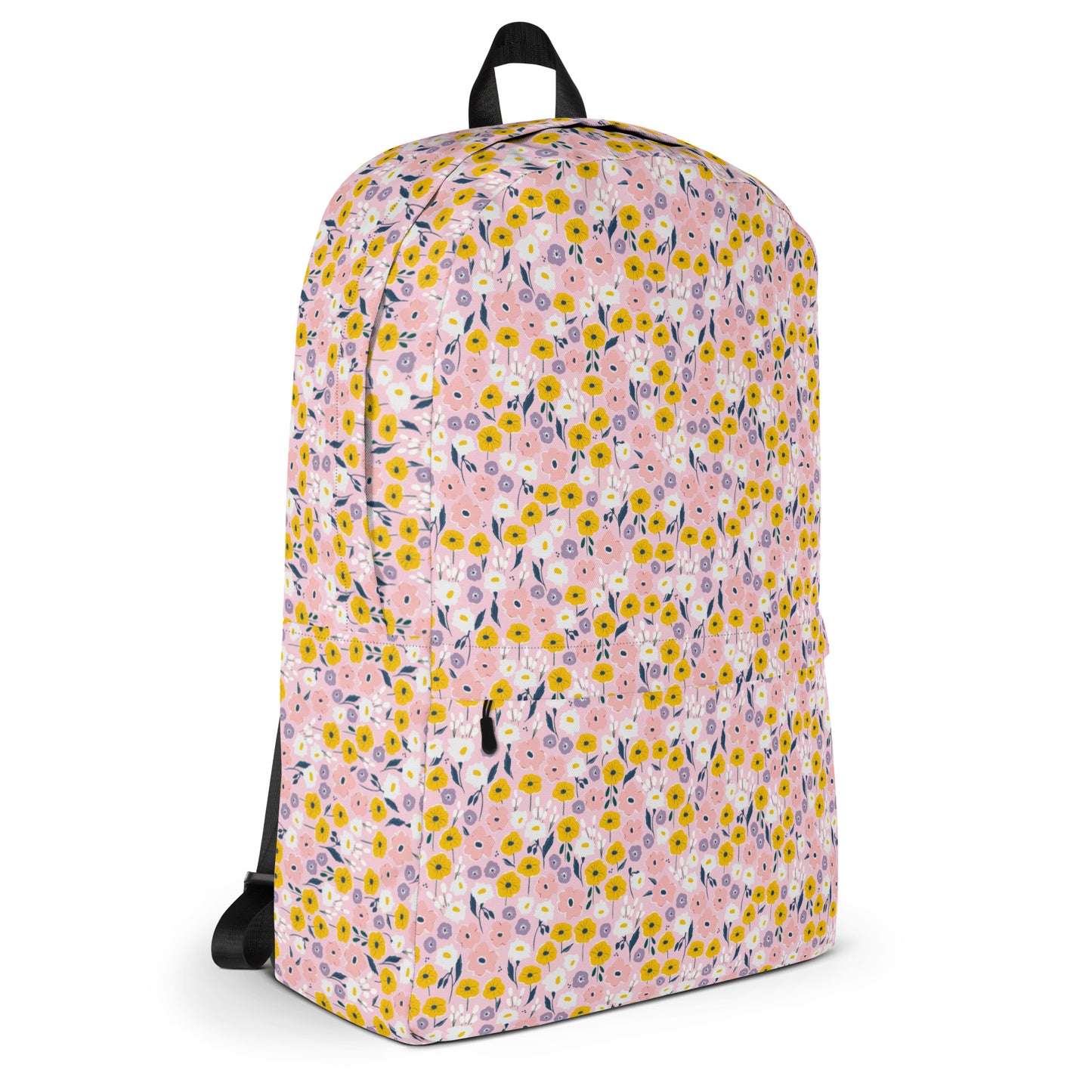 90s Pink & Yellow Floral Backpack