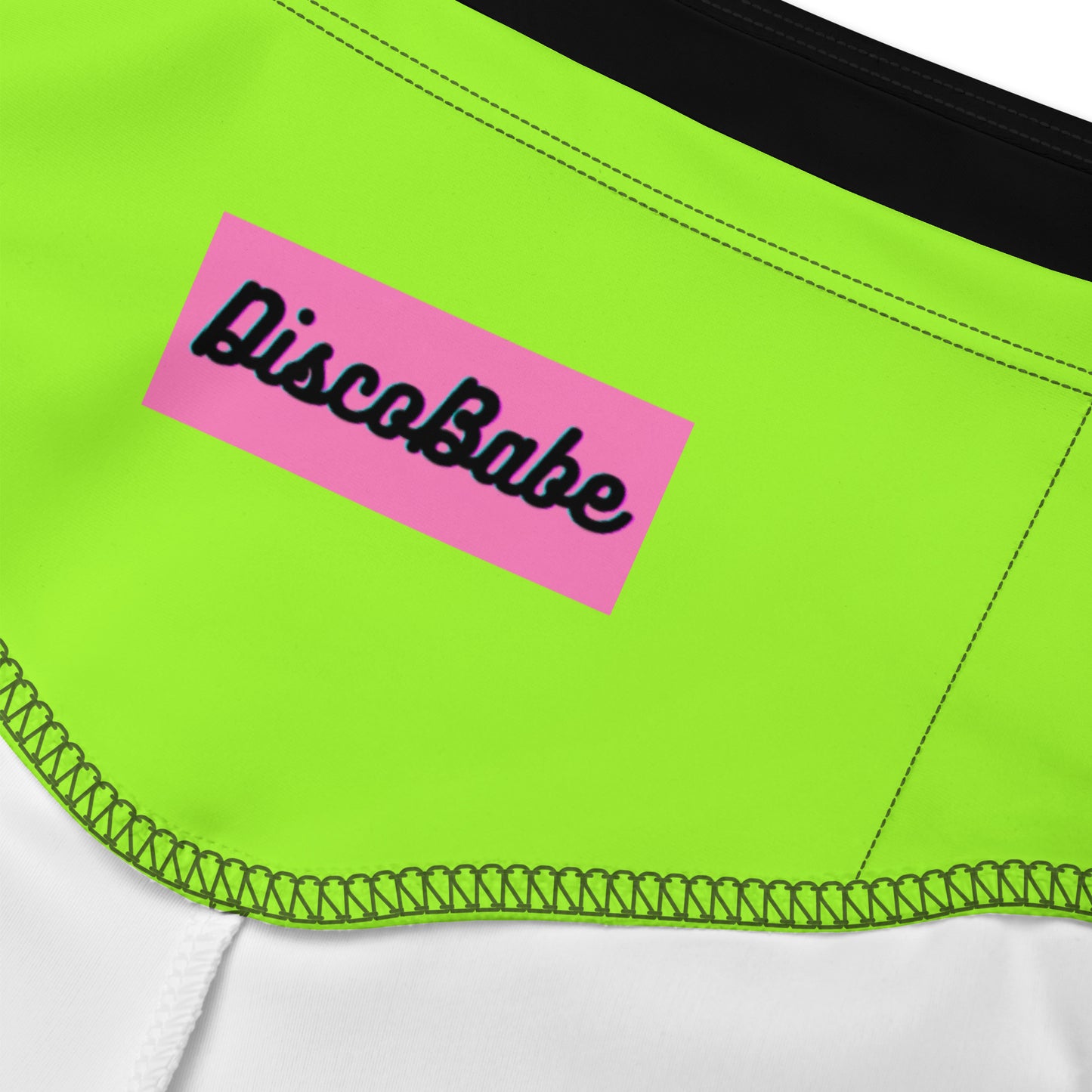 Neon Purple + Black Biker Shorts