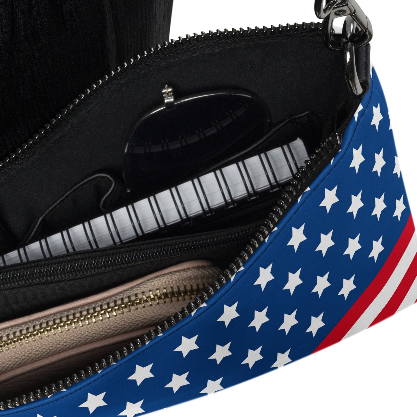 USA American Flag Patriotic Stars and Stripes Crossbody Bag