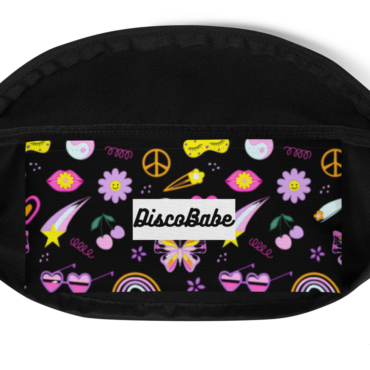 Black Rainbow Star Fanny Pack
