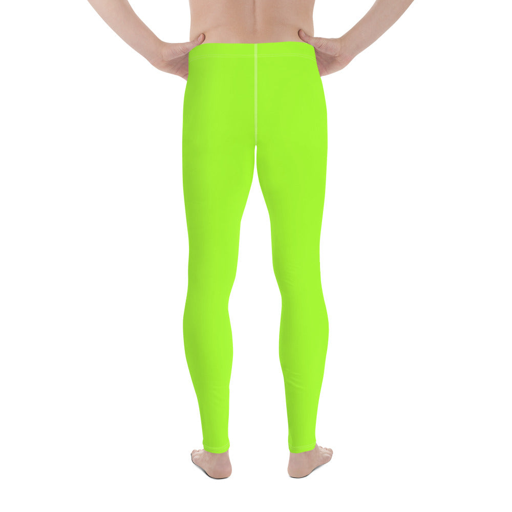 Neon Green Mens Leggings