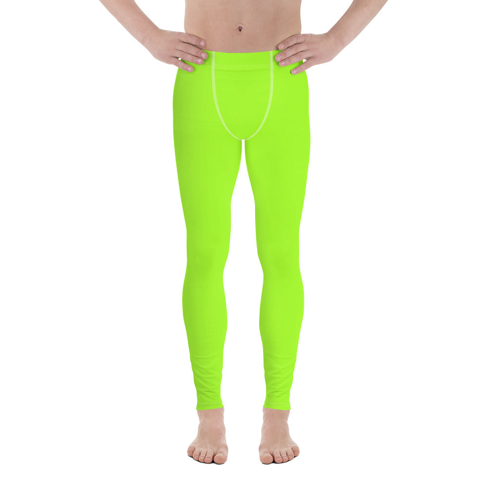 Neon Green Mens Leggings