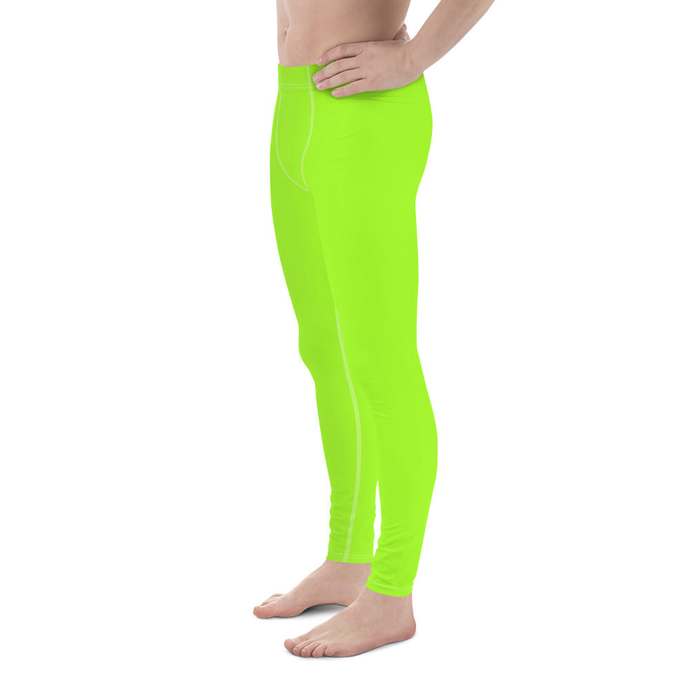 Neon Green Mens Leggings