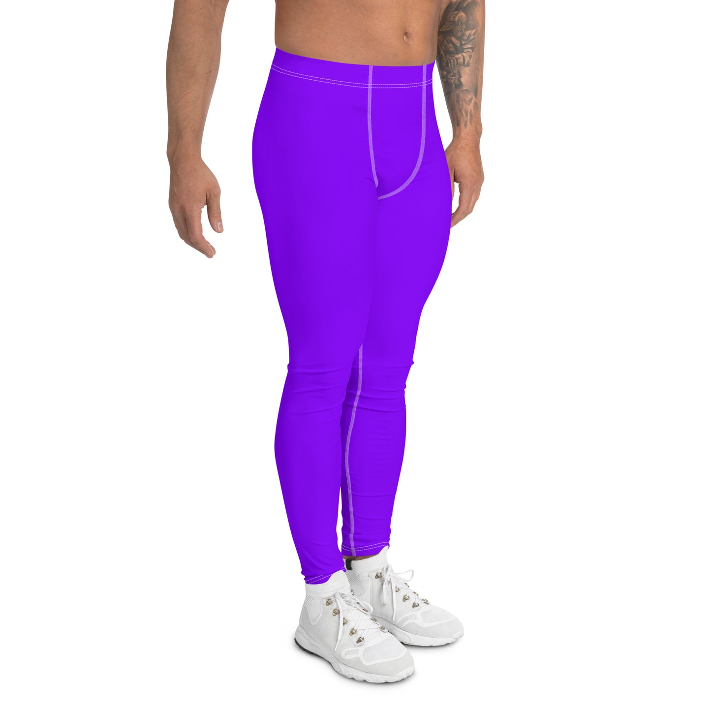 Neon Purple Men's Leggings