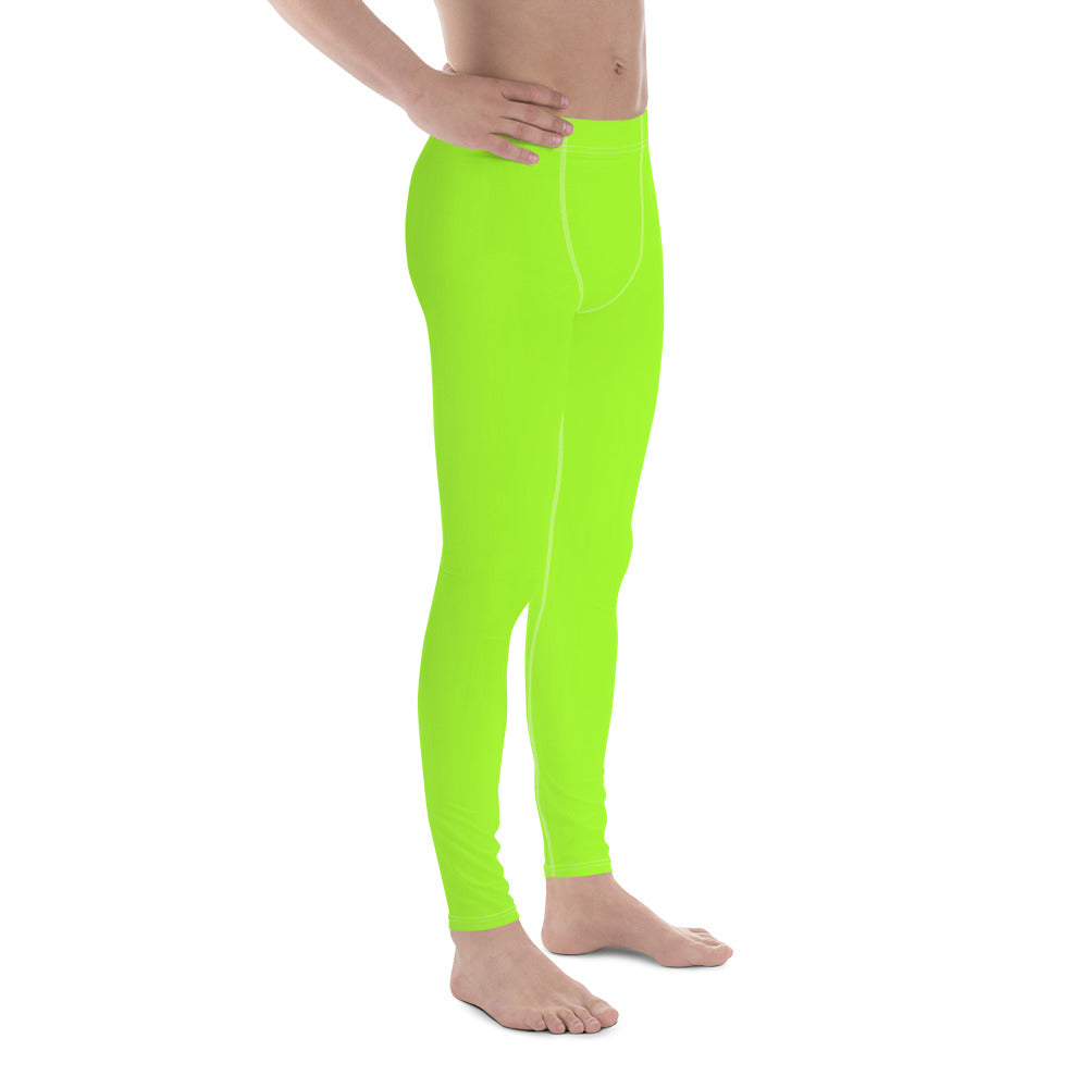 Neon Green Mens Leggings