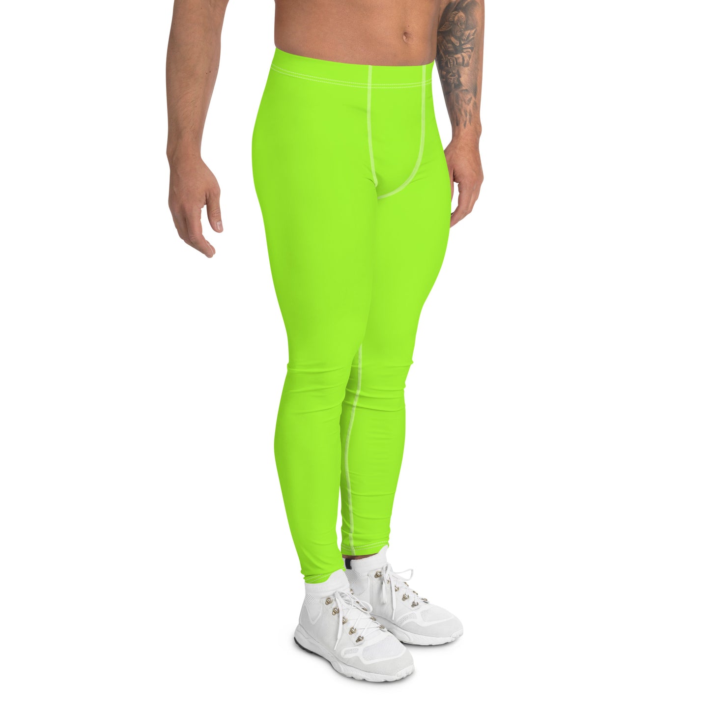 Neon Green Mens Leggings