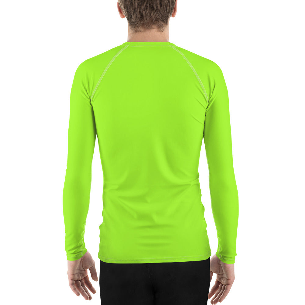 Neon Green Mens Rash Guard