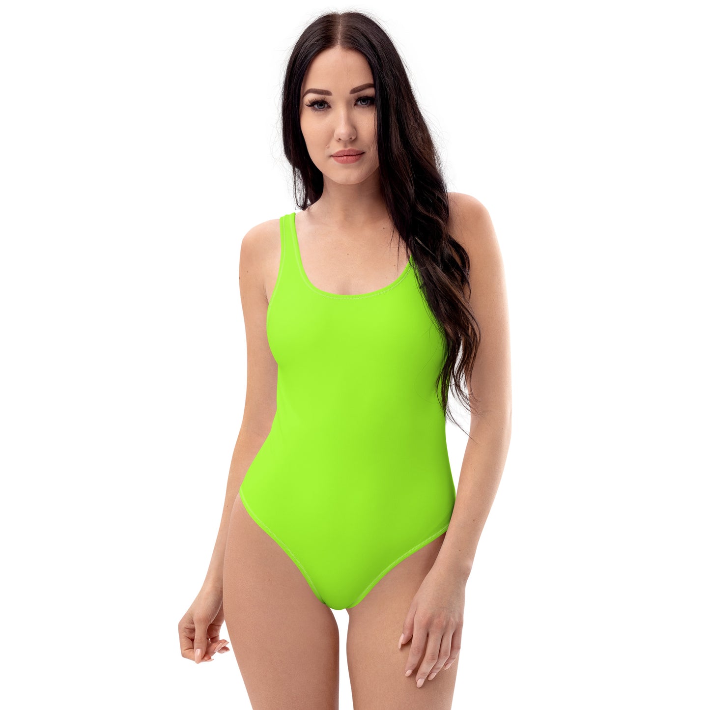 Neon Green One-Piece Swimsuit