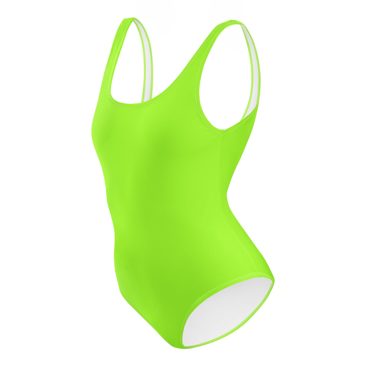 Neon Green One-Piece Swimsuit