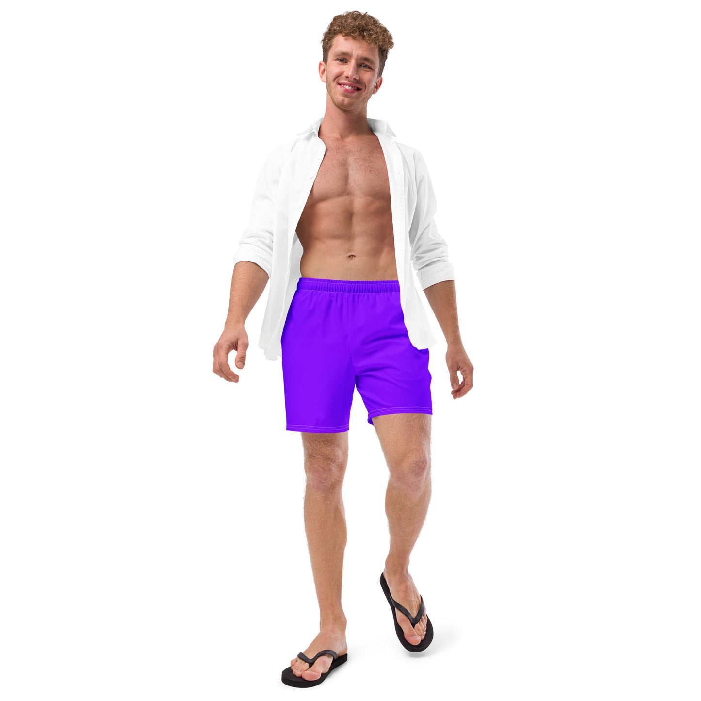 Neon Purple Eco Swim Trunks