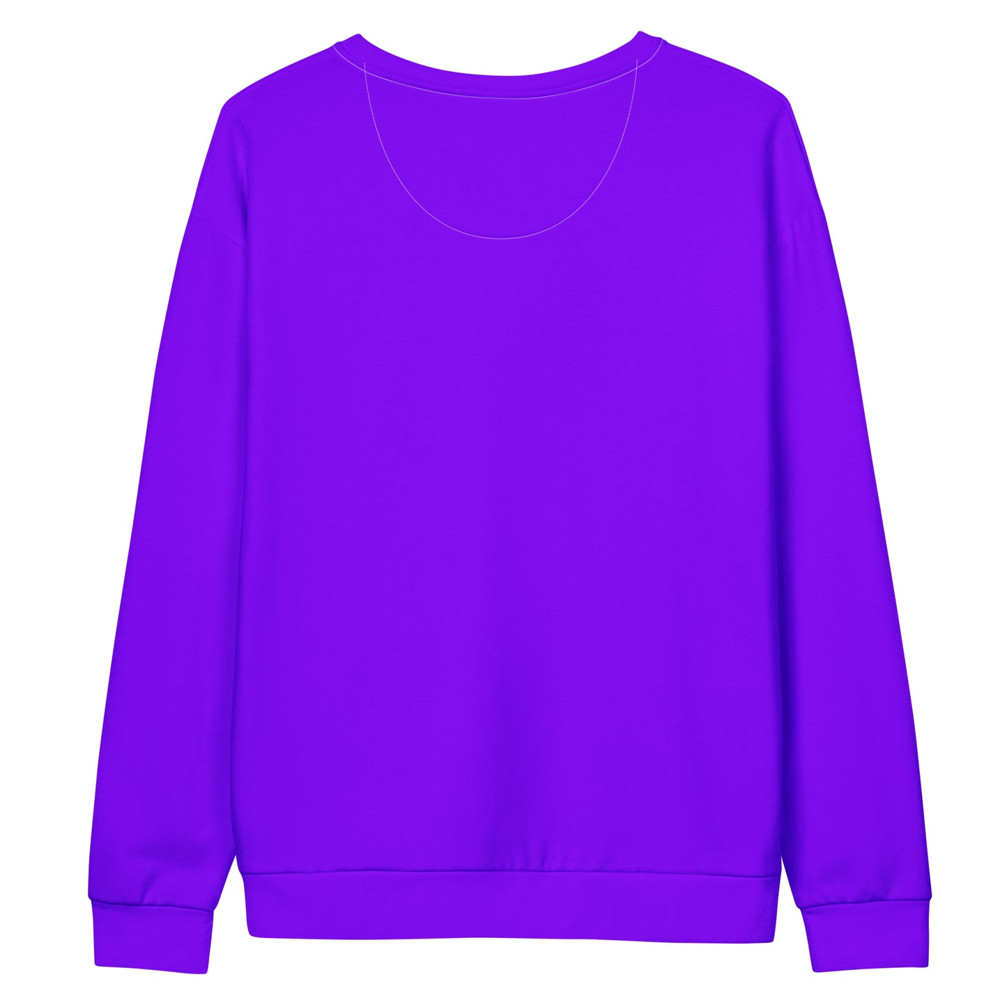 Neon Highlighter Purple Unisex Eco Sweatshirt