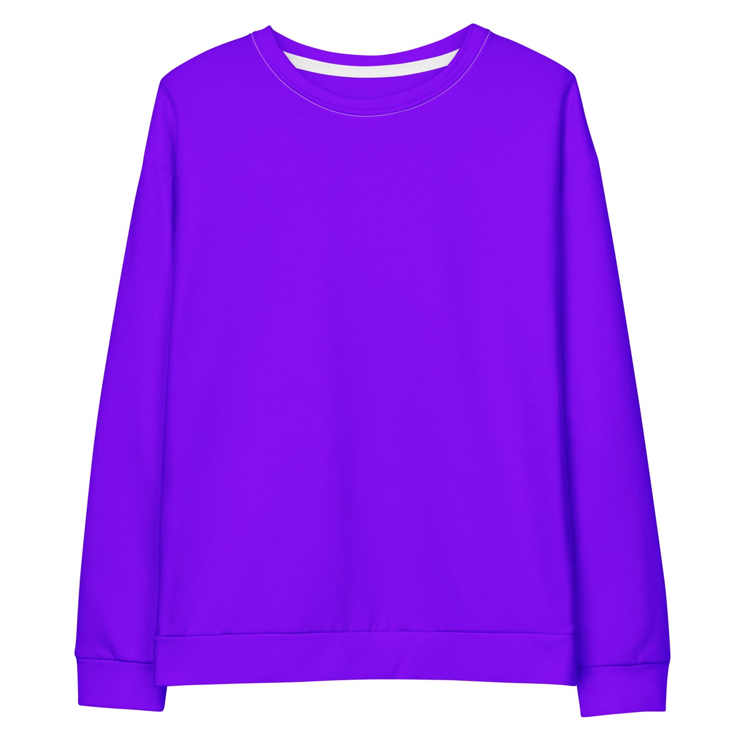 Neon Highlighter Purple Unisex Eco Sweatshirt