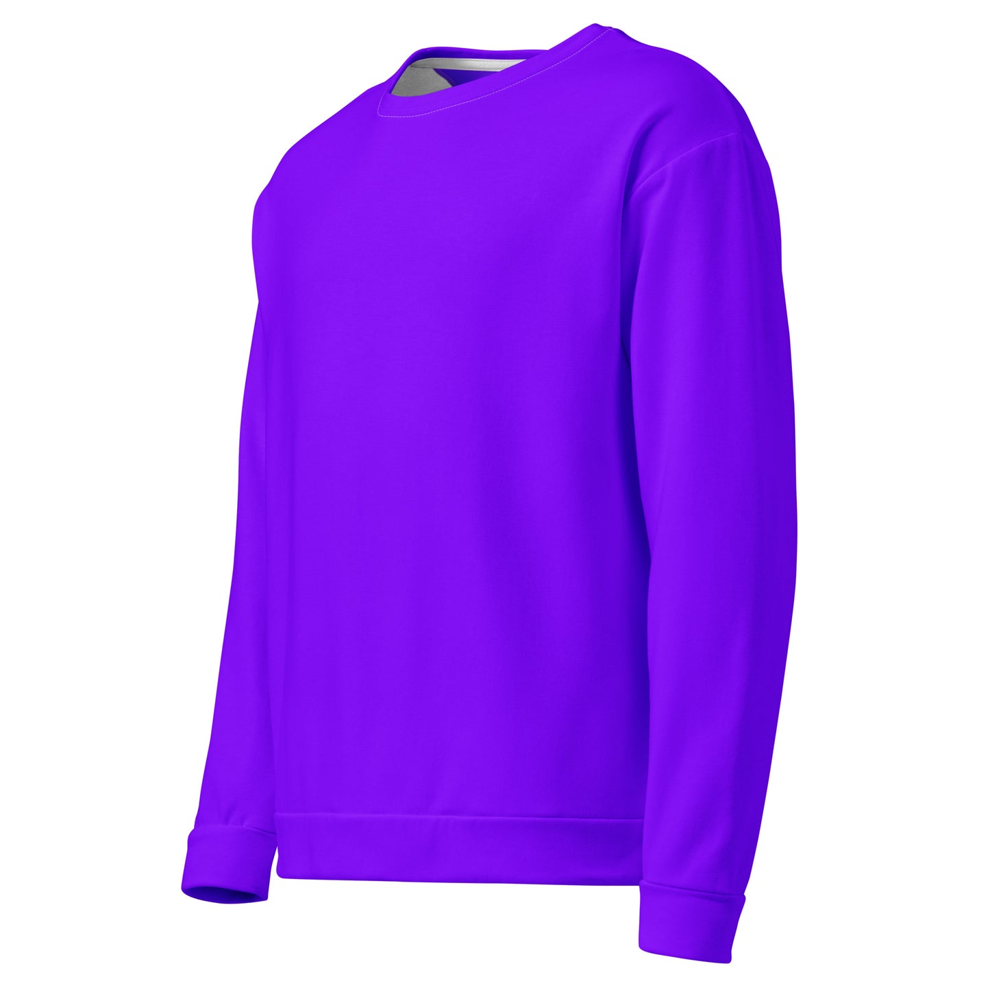 Neon Highlighter Purple Unisex Eco Sweatshirt