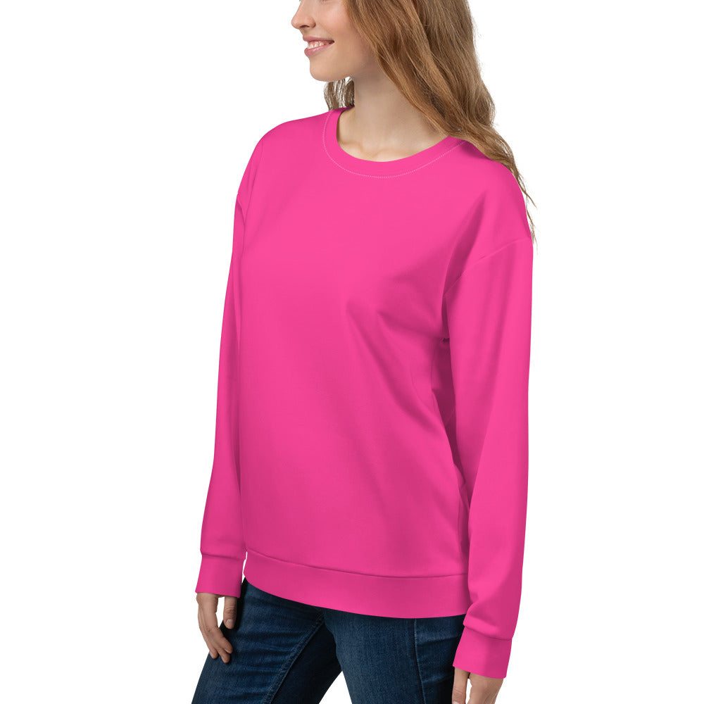 Neon Pink Unisex Eco Sweatshirt