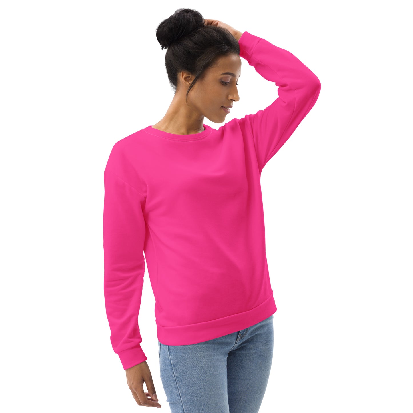 Neon Pink Unisex Eco Sweatshirt
