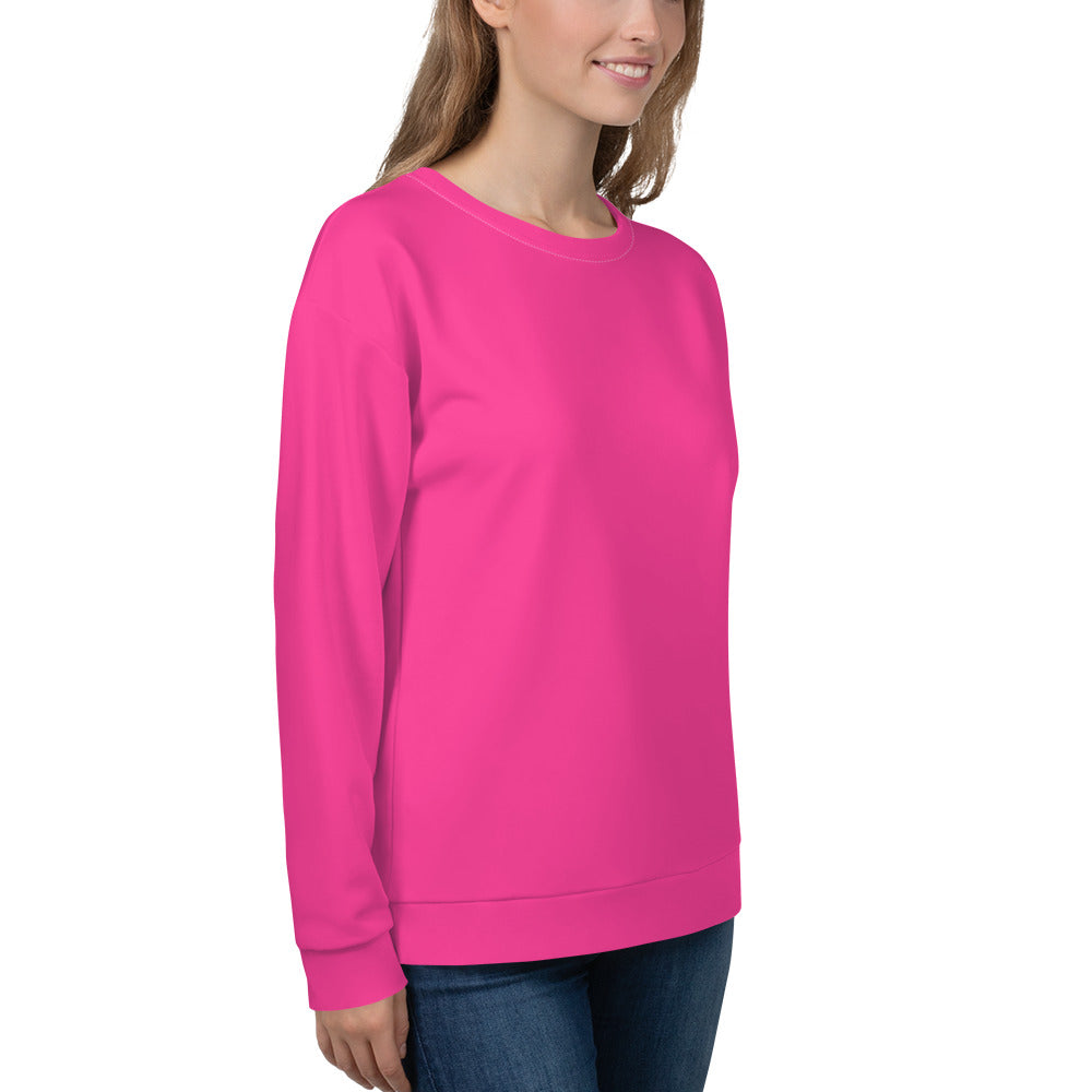Neon Pink Unisex Eco Sweatshirt