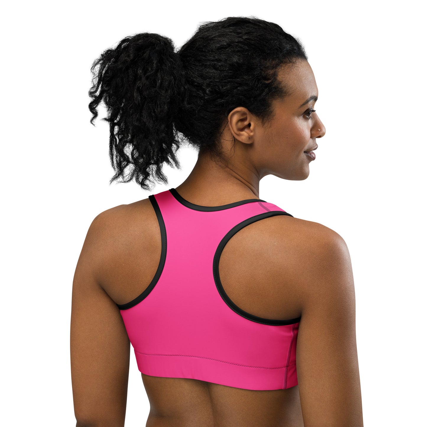 Neon Pink Custom Color Sports Bra