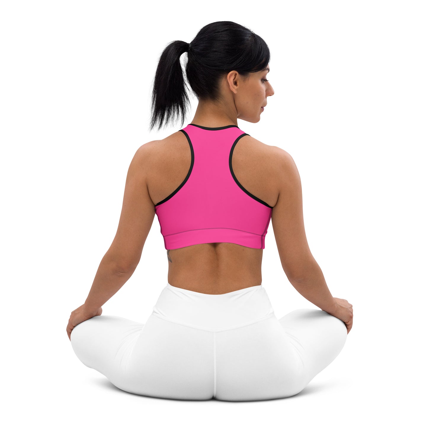 Neon Pink Custom Color Sports Bra
