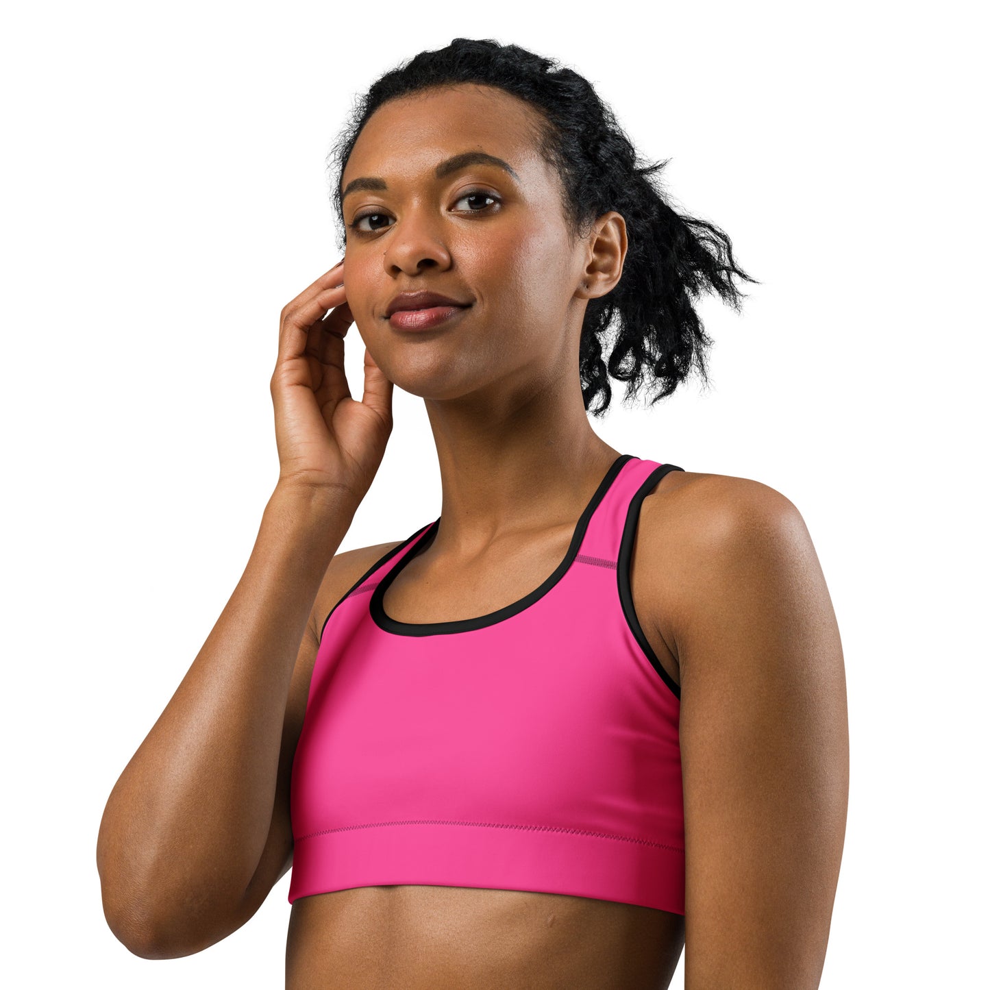 Neon Pink Custom Color Sports Bra