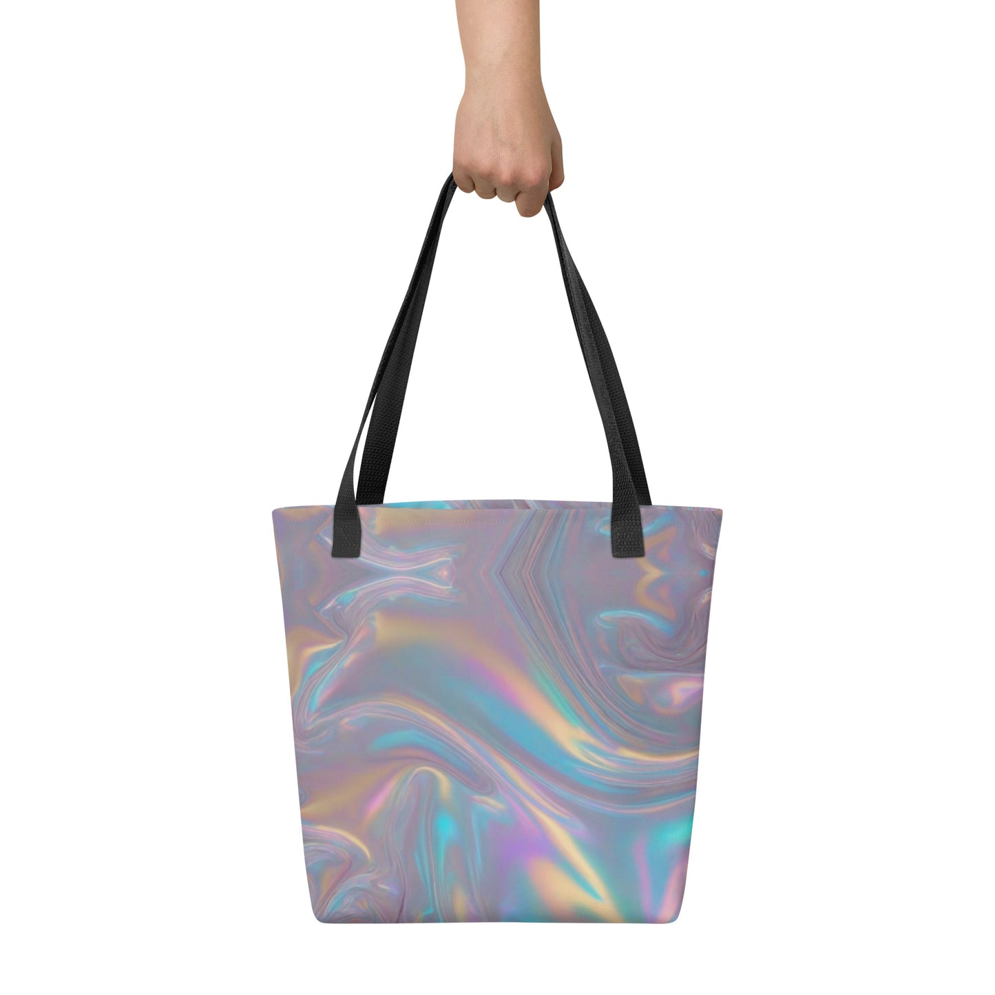 Purple Swirl All Over Print Tote Bag