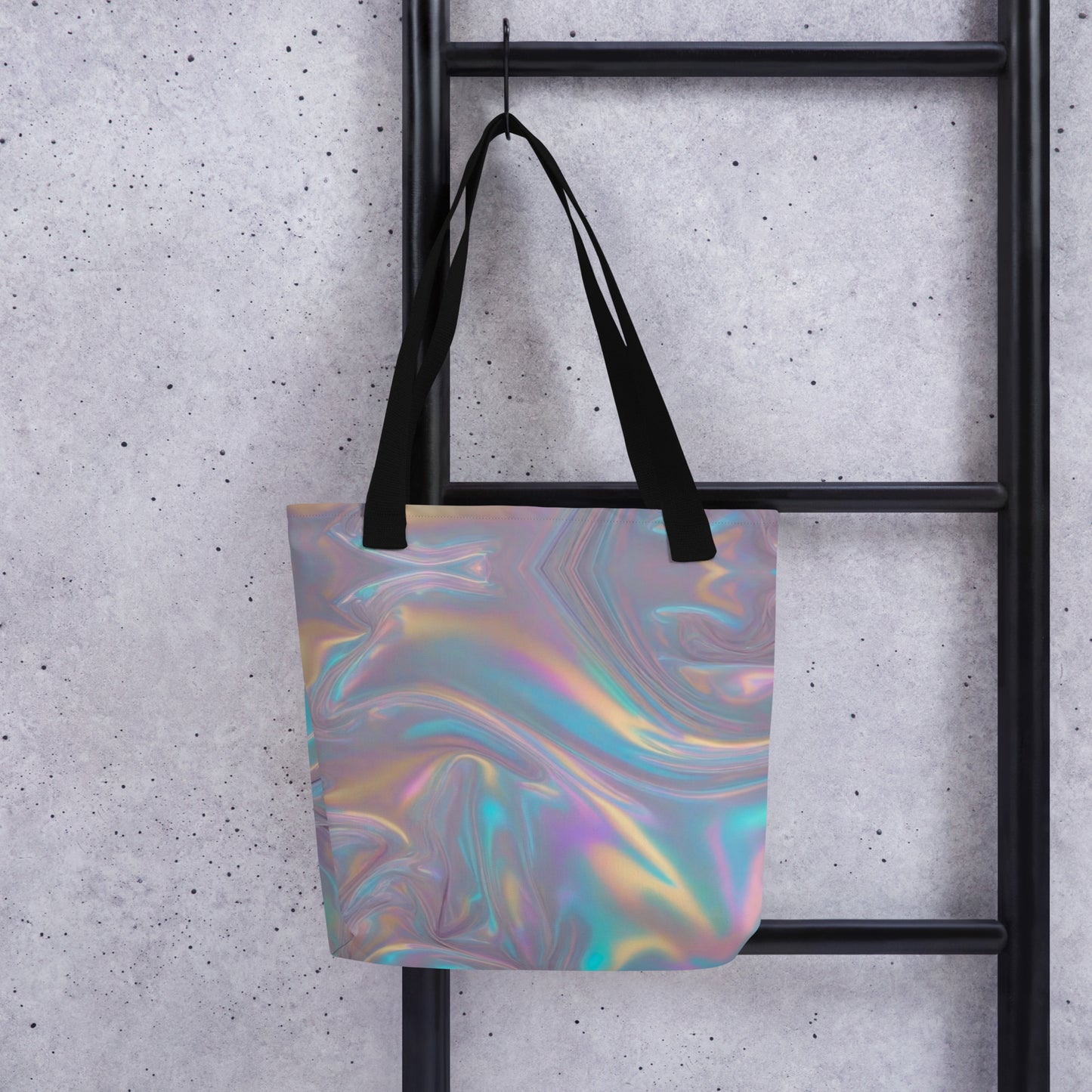Purple Swirl All Over Print Tote Bag