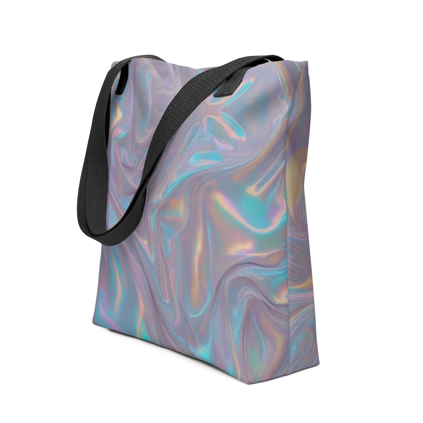 Purple Swirl All Over Print Tote Bag