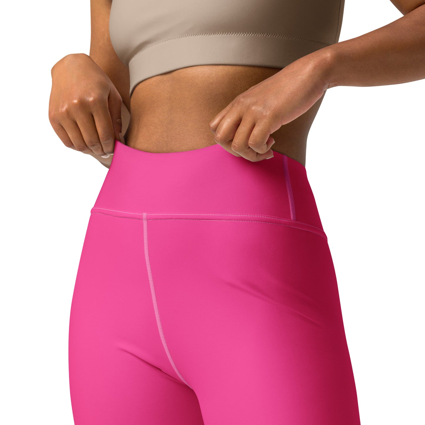 Neon Pink Yoga Leggings