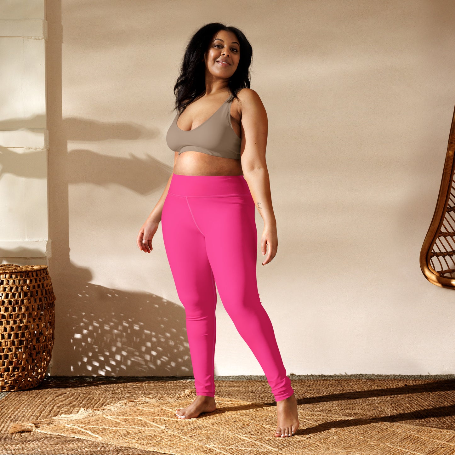 Neon Pink Yoga Leggings