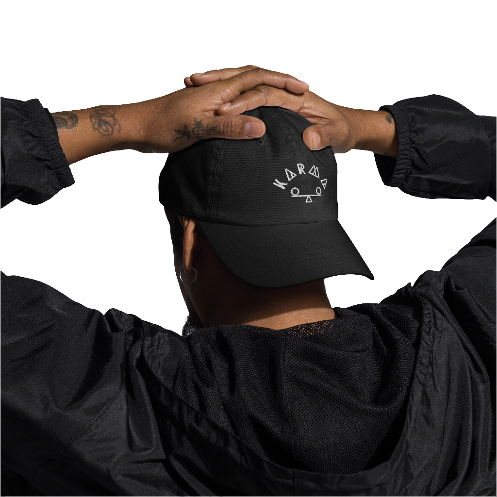 Karma Embroidered Dad Hat