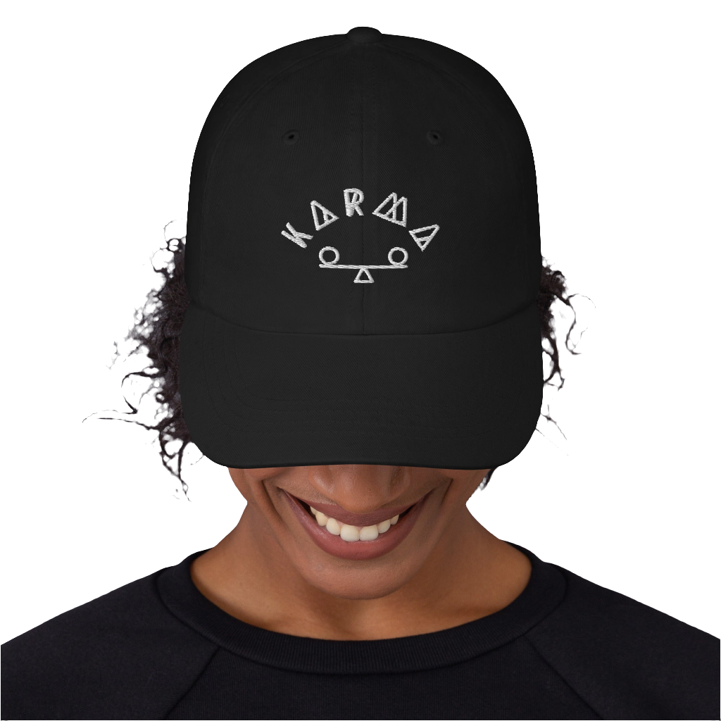 Karma Embroidered Dad Hat
