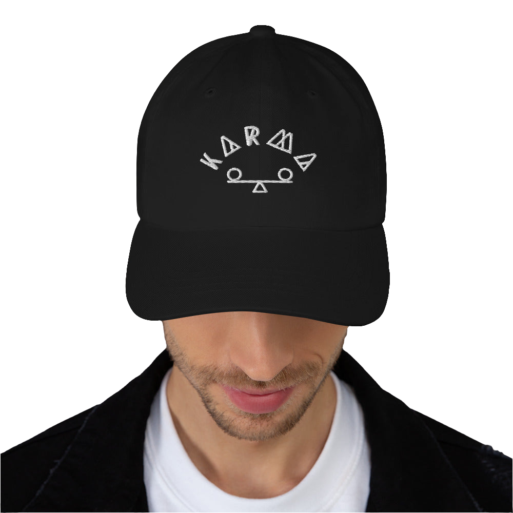 Karma Embroidered Dad Hat