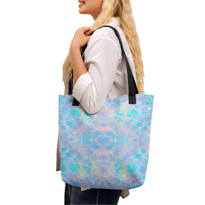 Opal Mermaid Scales All Over Print Tote Bag