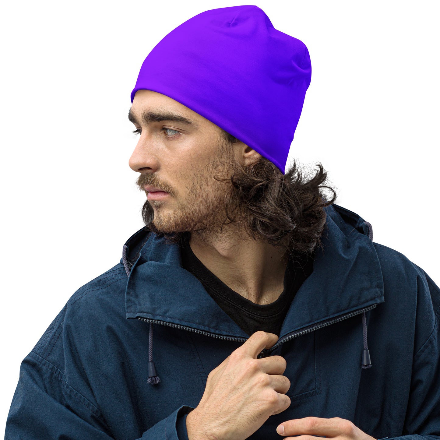 Neon Purple Beanie