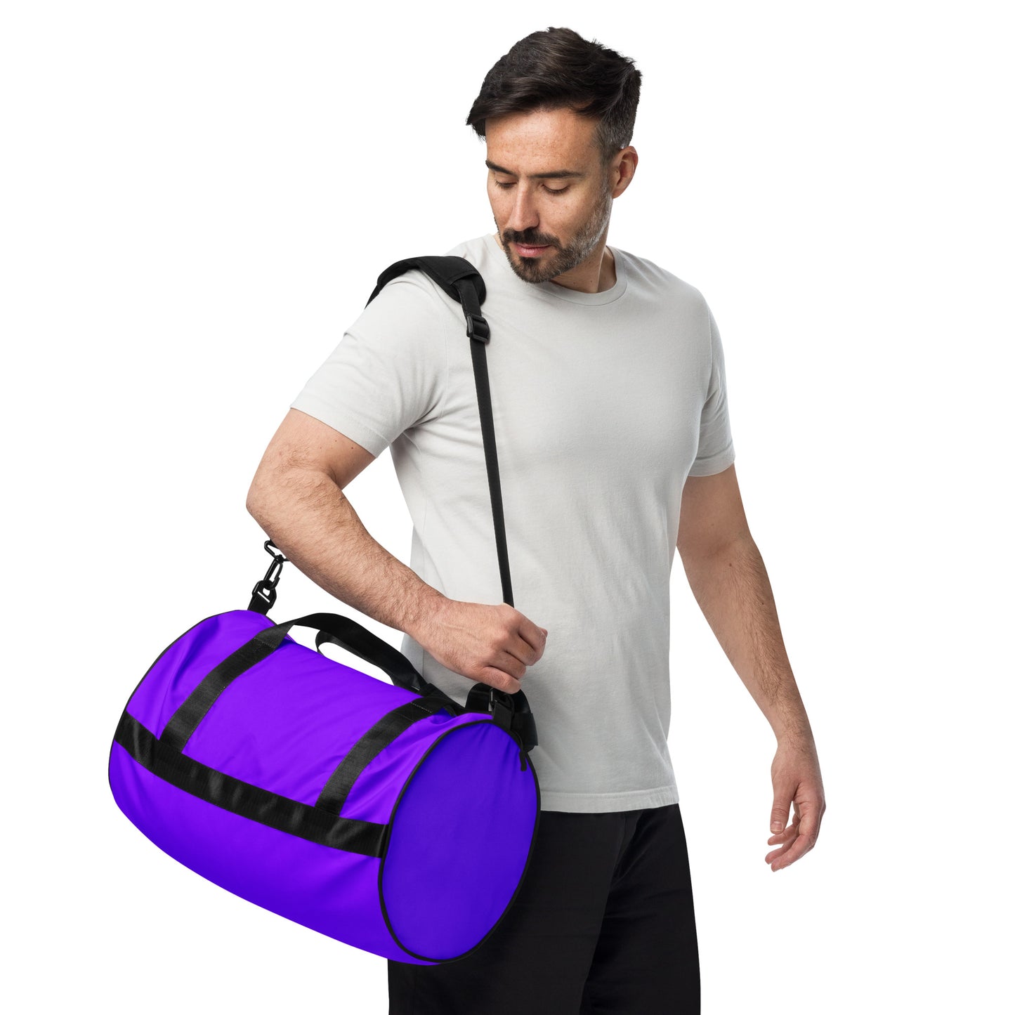 Neon Purple Gym Duffel Bag