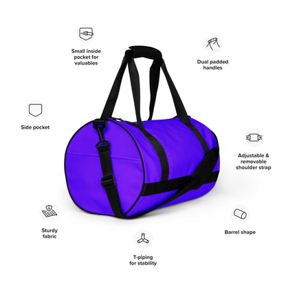 Neon Purple Gym Duffel Bag