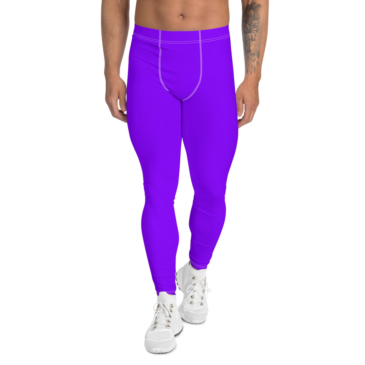 Neon Purple Men's Leggings