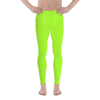 Neon Green Mens Leggings