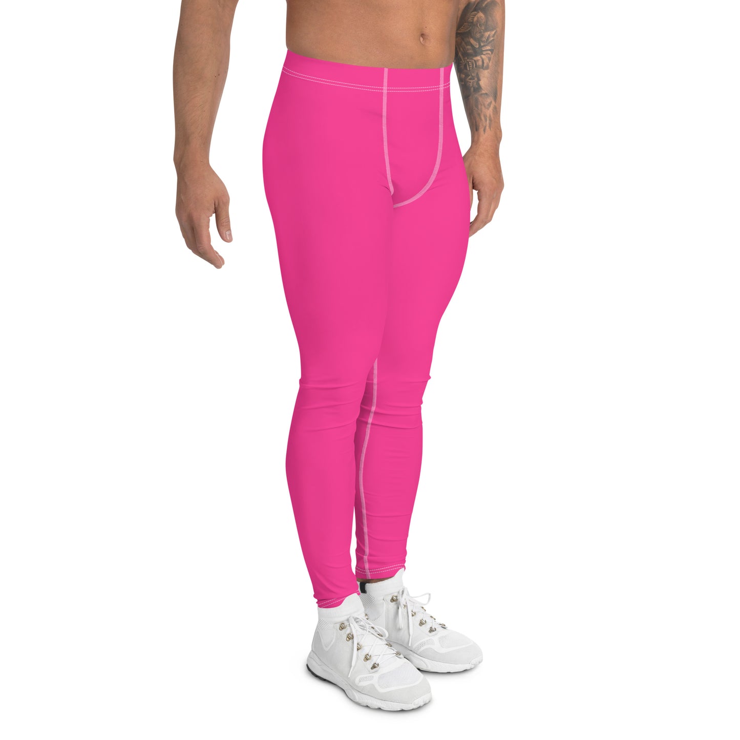 Neon Pink Men's Leggings