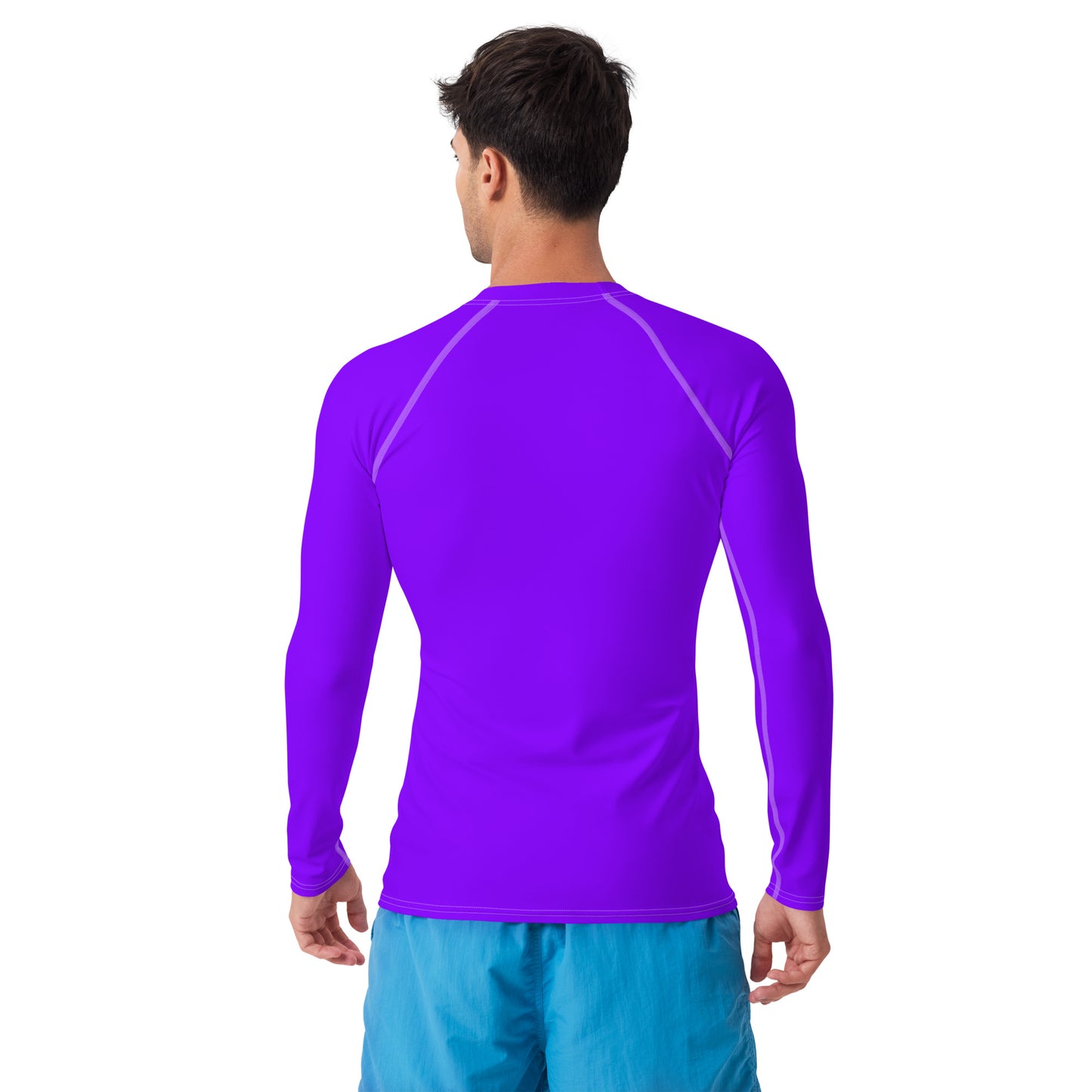 Neon Purple Men's Rash Guard