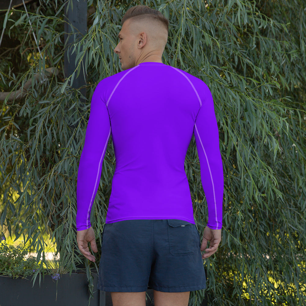 Neon Purple Men's Rash Guard