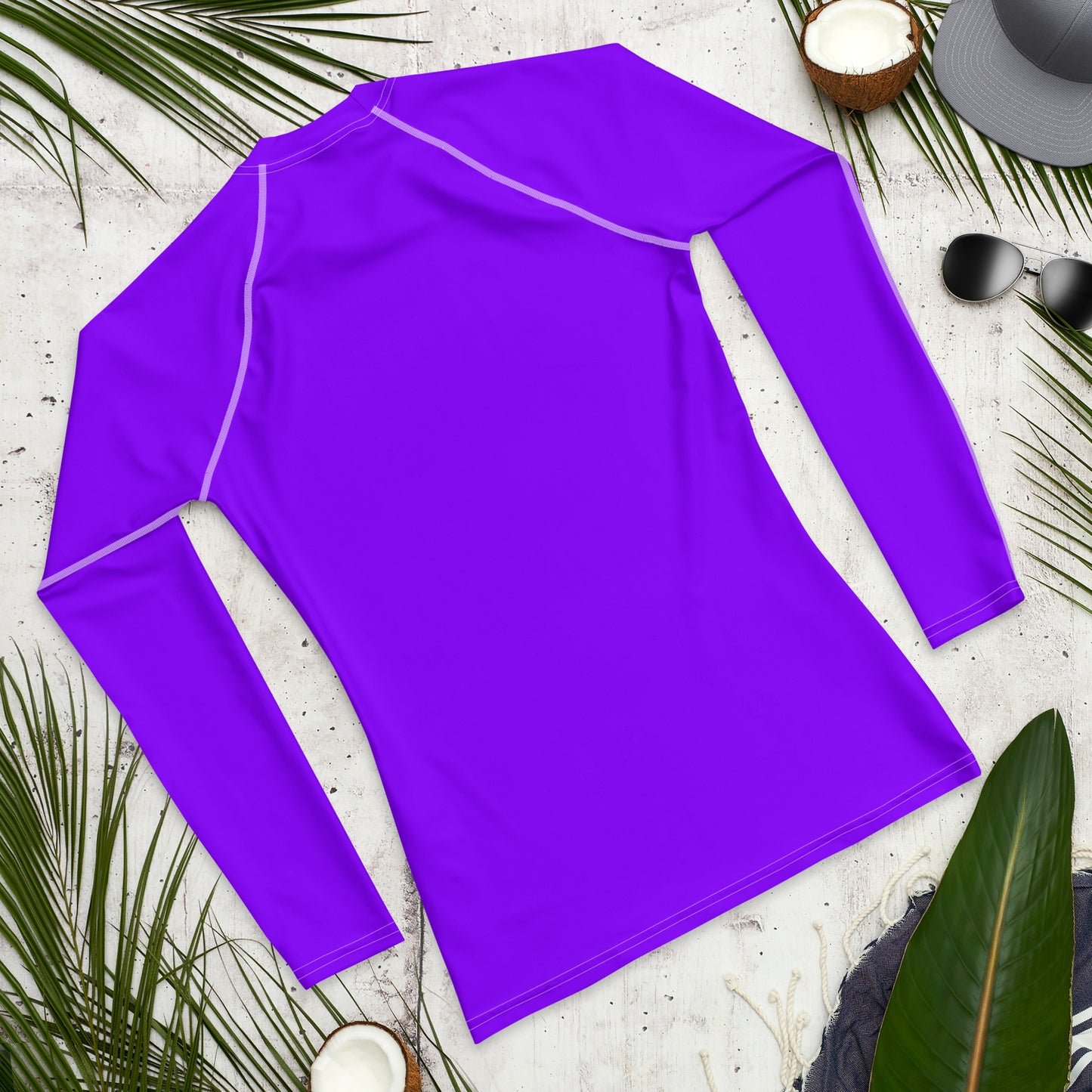Neon Purple Men's Rash Guard