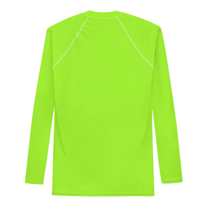 Neon Green Mens Rash Guard