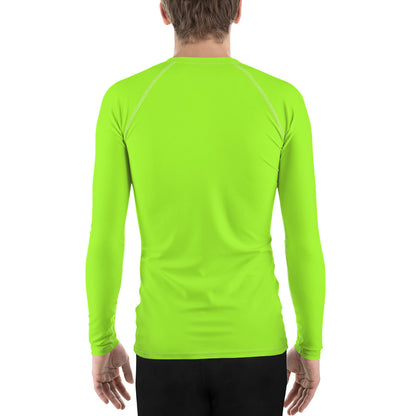 Neon Green Mens Rash Guard