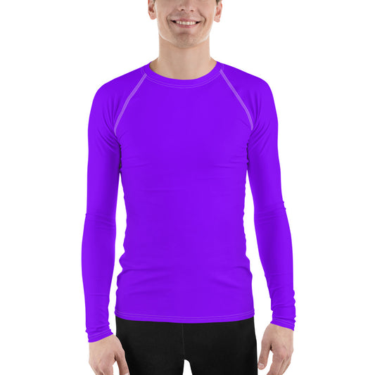 Neon Purple Men's Rash Guard