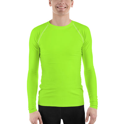 Neon Green Mens Rash Guard