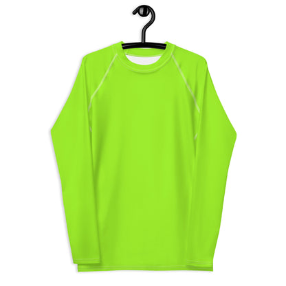 Neon Green Mens Rash Guard